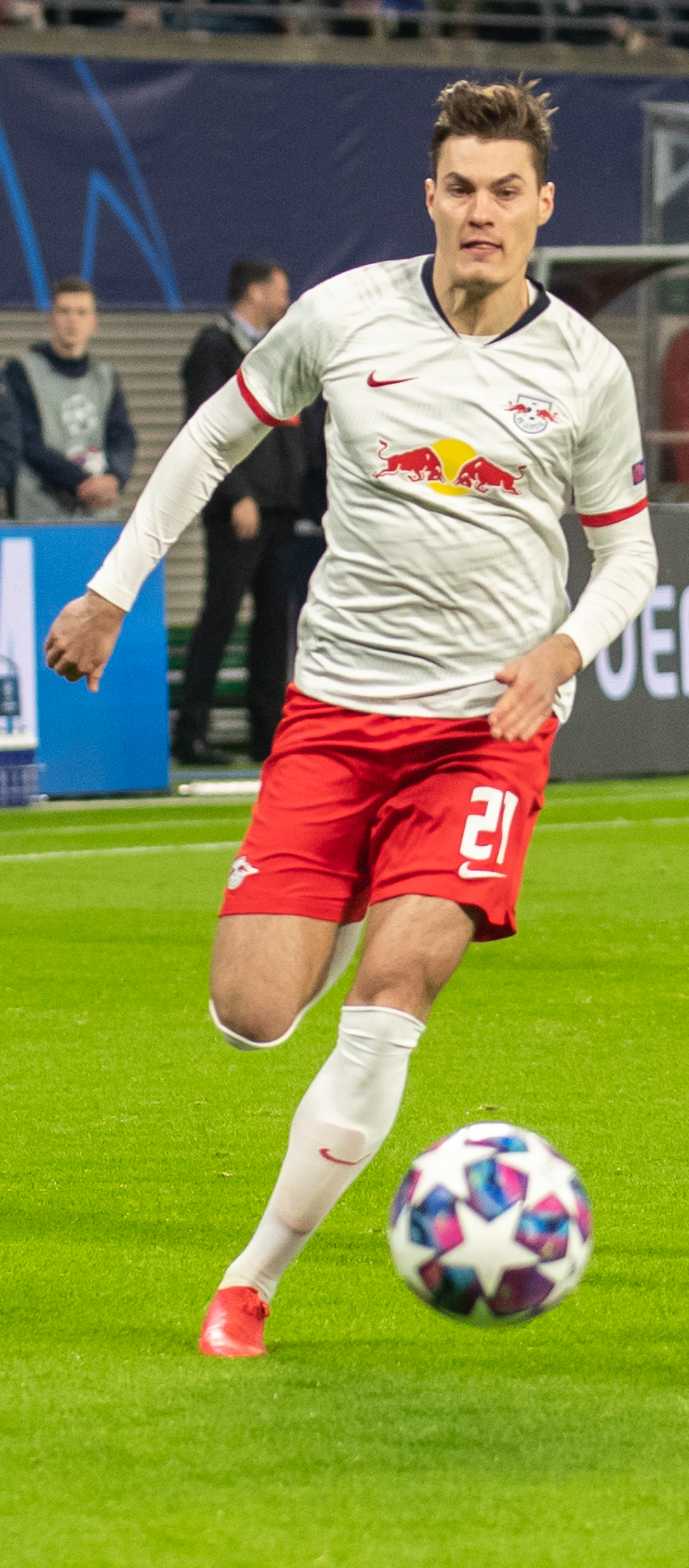 Patrik Schick thi đấu cho RB Leipzig tại Champions League