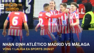 Các cầu thủ Atlético Madrid trong trận đấu tư liệu