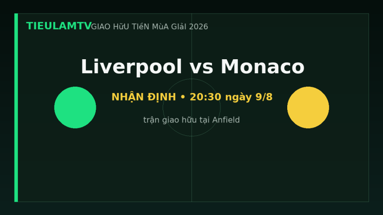 Nhận định Liverpool vs Monaco - TieulamTV