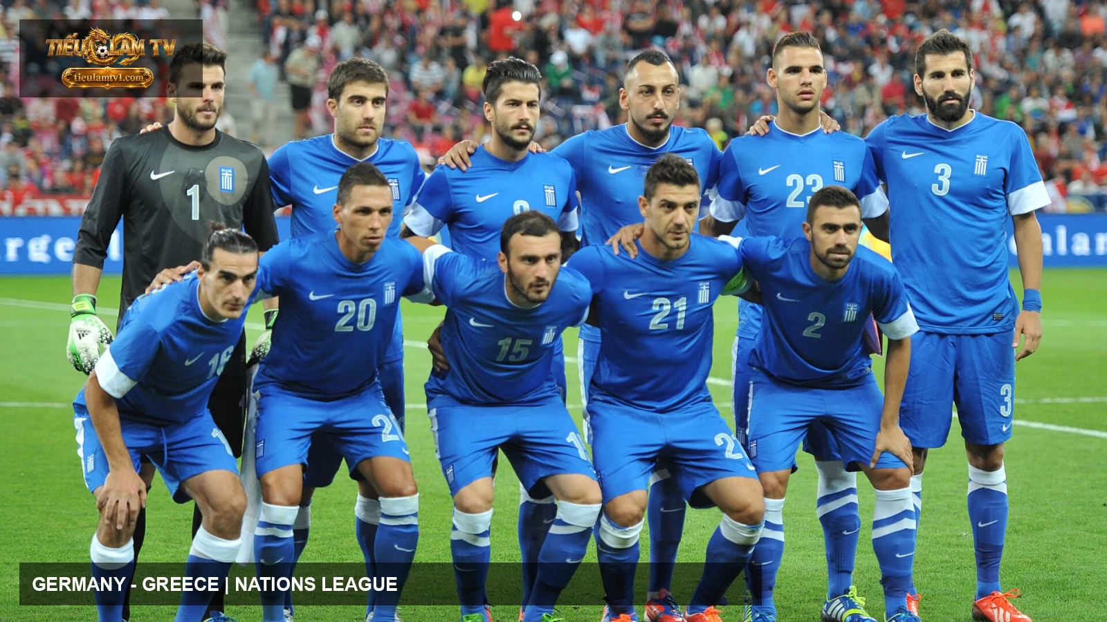Đội tuyển Greece trong trận giao hữu với Austria năm 2013